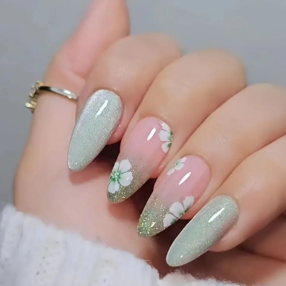 24 Pieces Fake Press On Nails